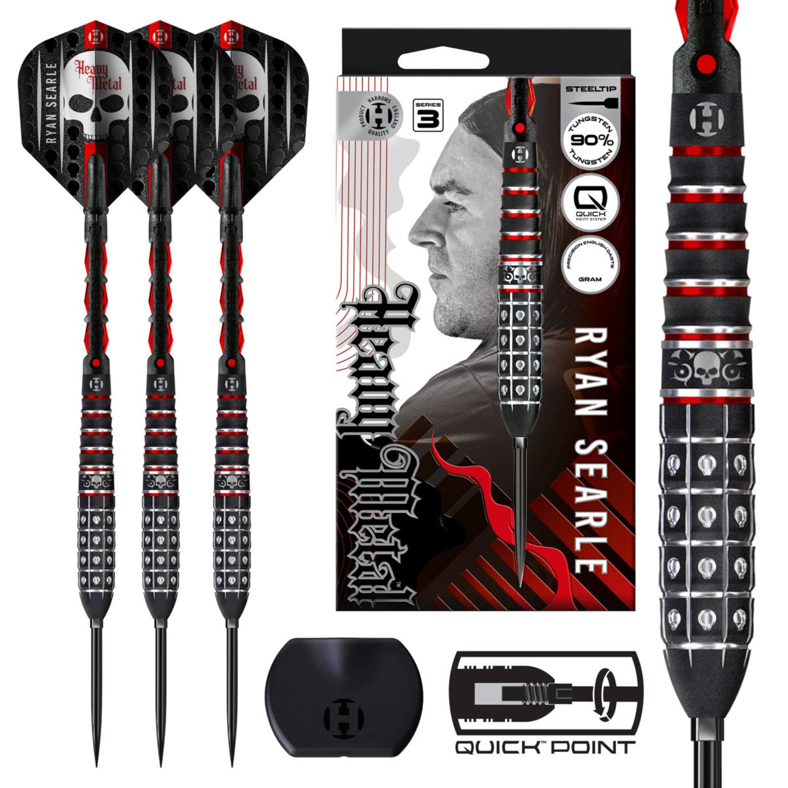 HARROWS - Ryan Searle Series 3 90% Tungsten QP Steel Tip Darts
