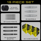 HARROWS - NX-90 Bomb 90% Tungsten QP Steel Tip Darts