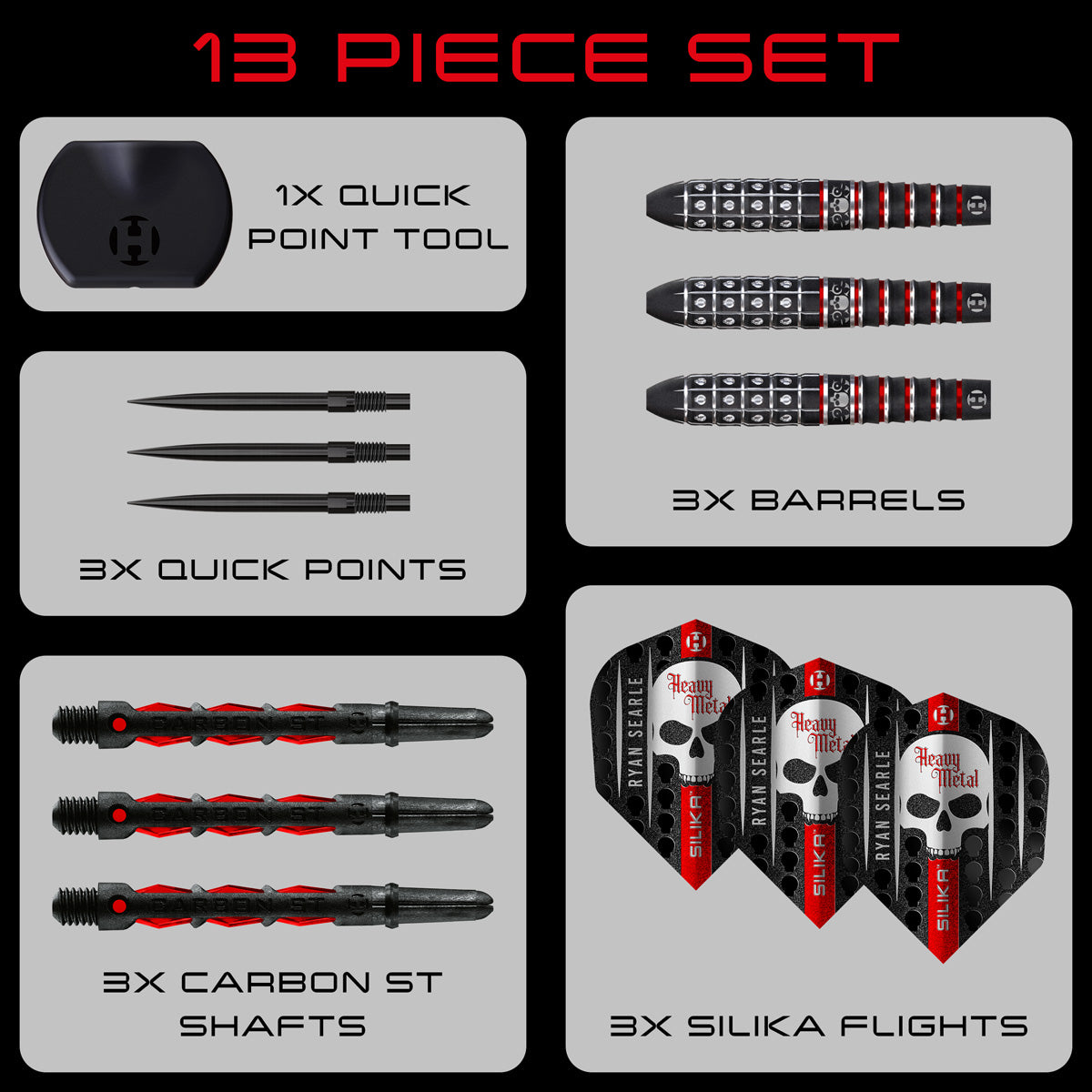 HARROWS - Ryan Searle Series 3 90% Tungsten QP Steel Tip Darts
