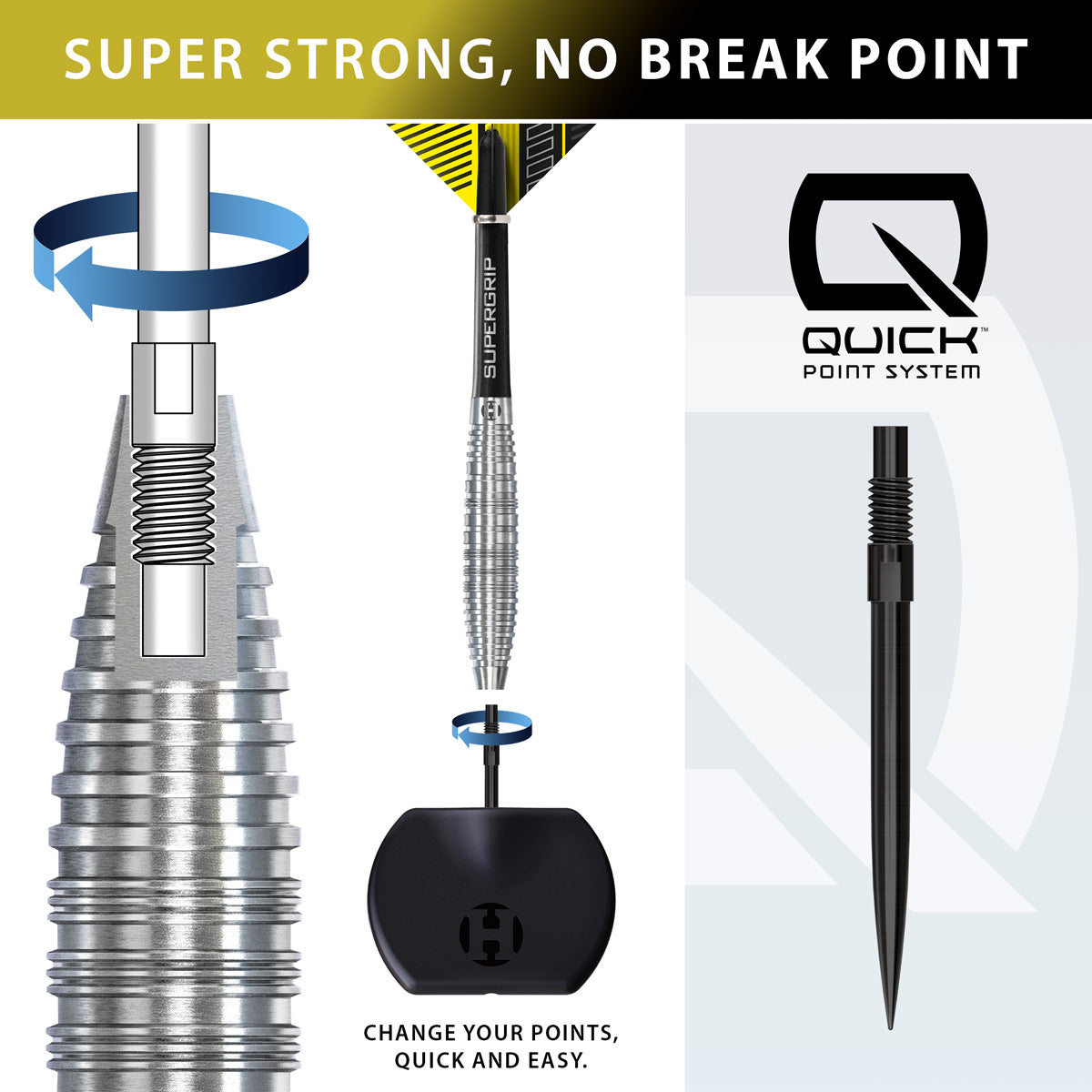 HARROWS - NX-90 Bomb 90% Tungsten QP Steel Tip Darts
