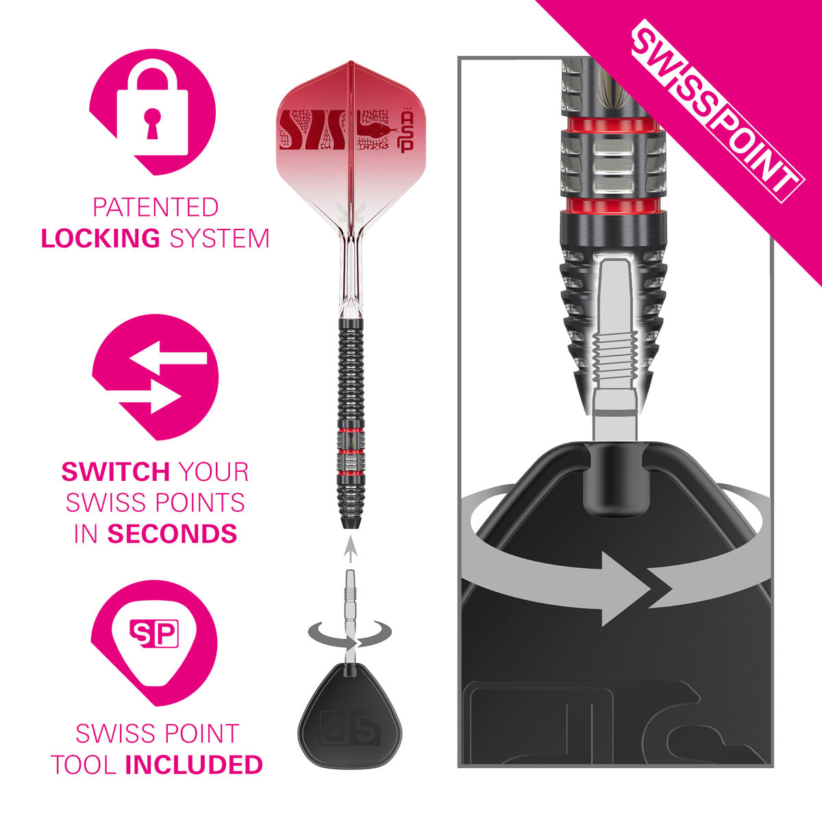 TARGET - Nathan Aspinall Asp 95K 95% Tungsten SP Steel Tip Darts