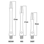 HARROWS - Keramic Black Dart Stems / Shafts