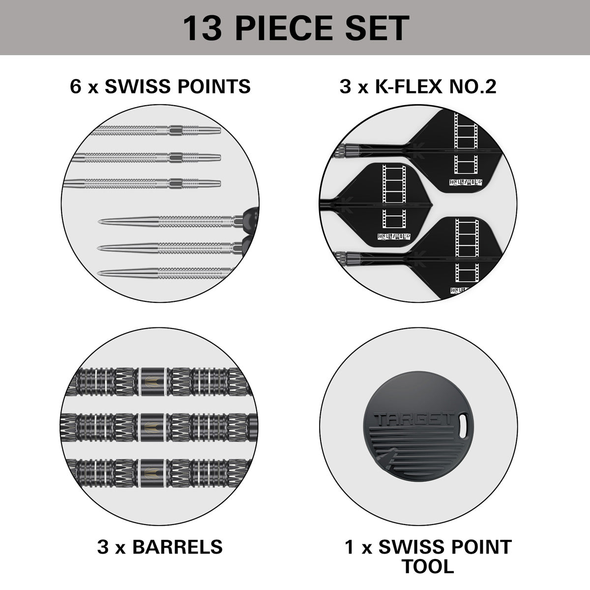 TARGET - Chris Dobey 95K 95% Tungsten SP Steel Tip Darts