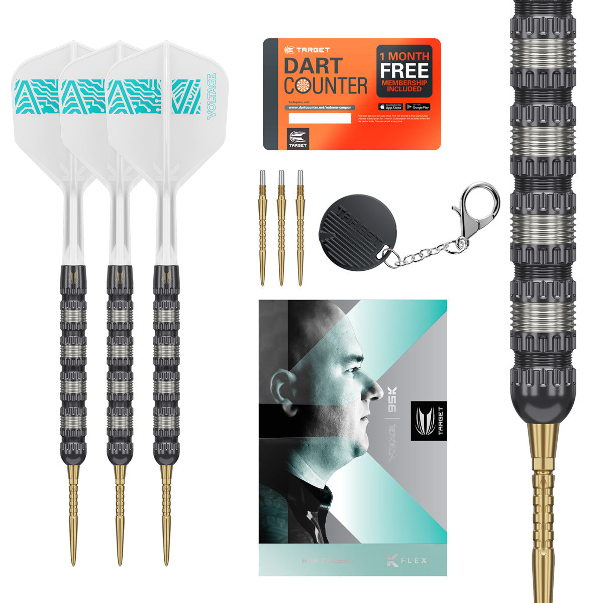 TARGET - Rob Cross 95K 95% Tungsten SP Steel Tip Darts