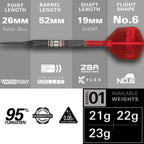TARGET - Gabriel Clemens 95K 95% Tungsten SP Steel Tip Darts