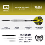 HARROWS - NX-90 Tapered 90% Tungsten QP Steel Tip Darts