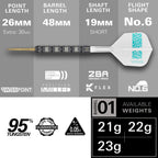 TARGET - Rob Cross 95K 95% Tungsten SP Steel Tip Darts