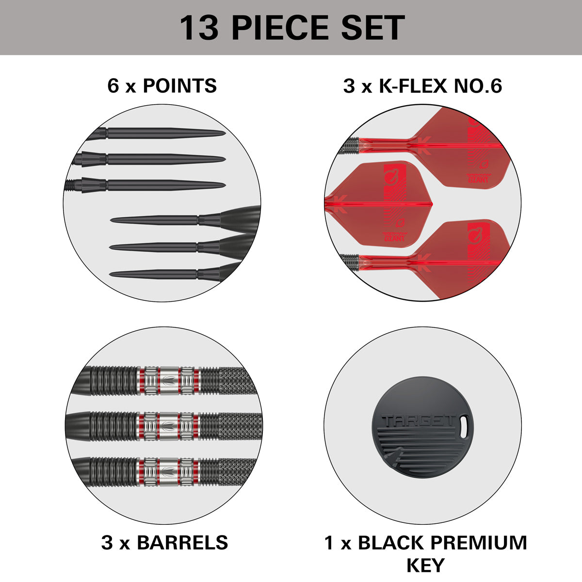 TARGET - Gabriel Clemens 95K 95% Tungsten SP Steel Tip Darts