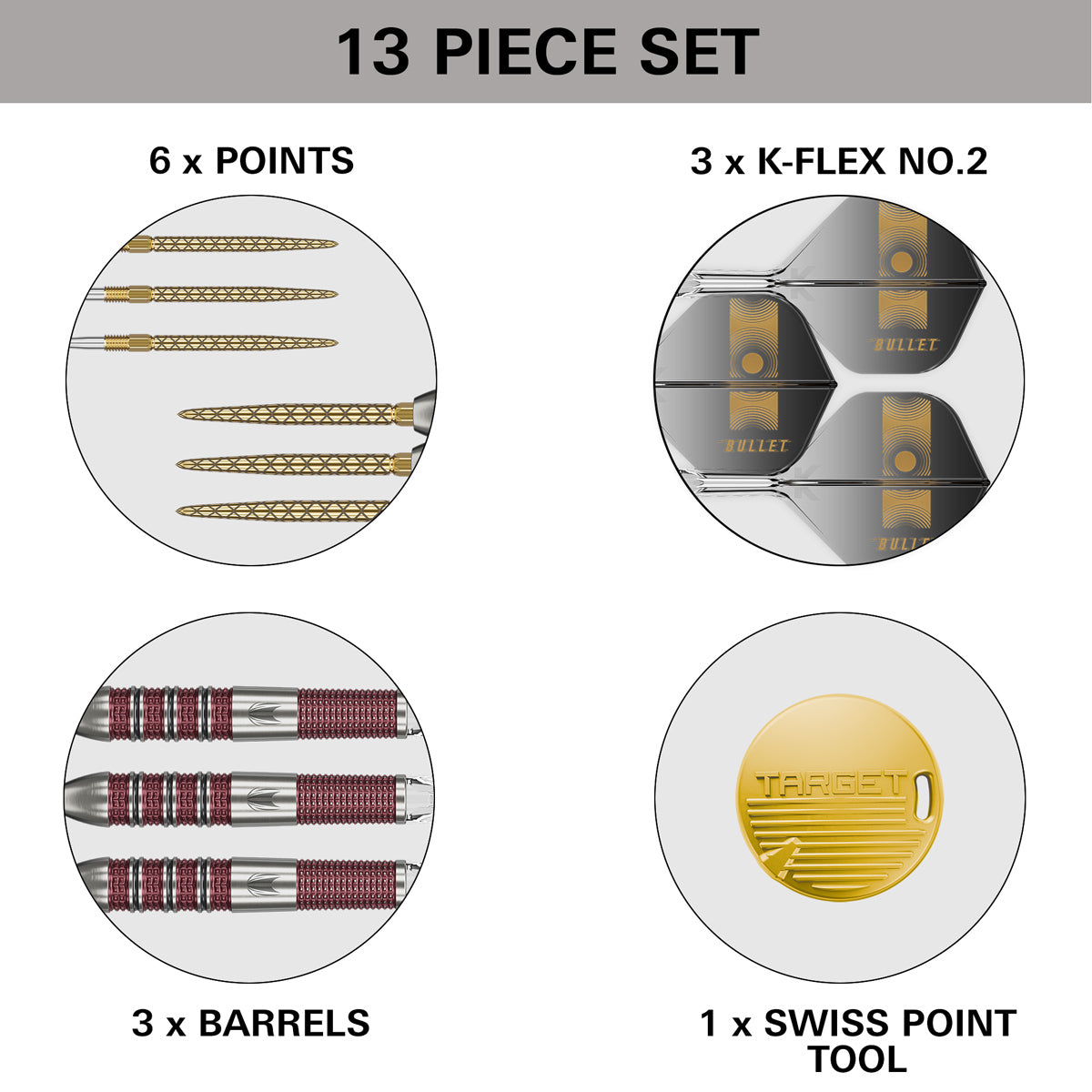 TARGET - Stephen Bunting 95K 95% Tungsten SP Steel Tip Darts