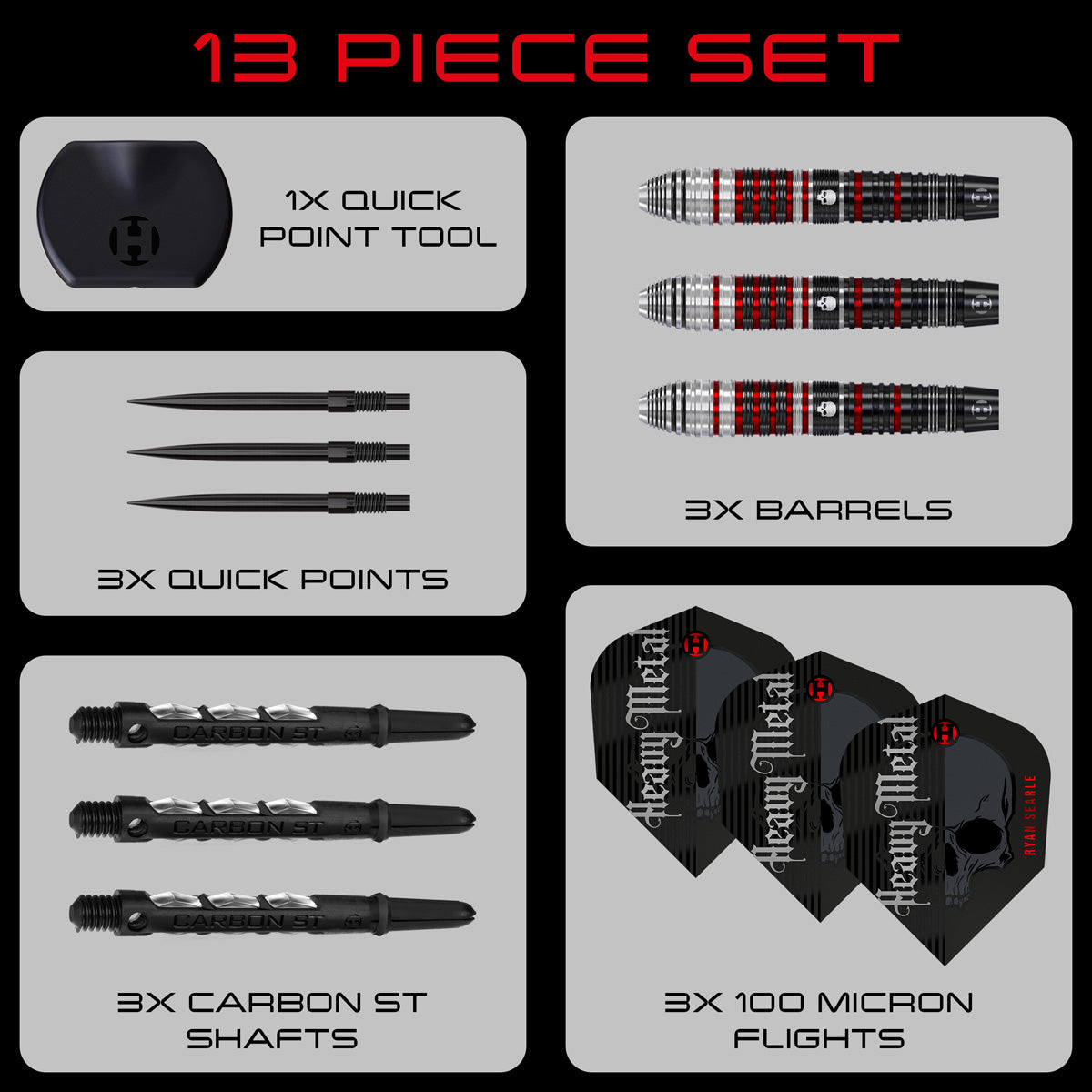 HARROWS - Ryan Searle Series 2 90% Tungsten QP Steel Tip Darts