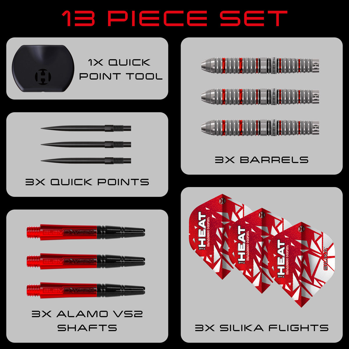 HARROWS - Damon Heta Series 4 90% Tungsten QP Steel Tip Darts