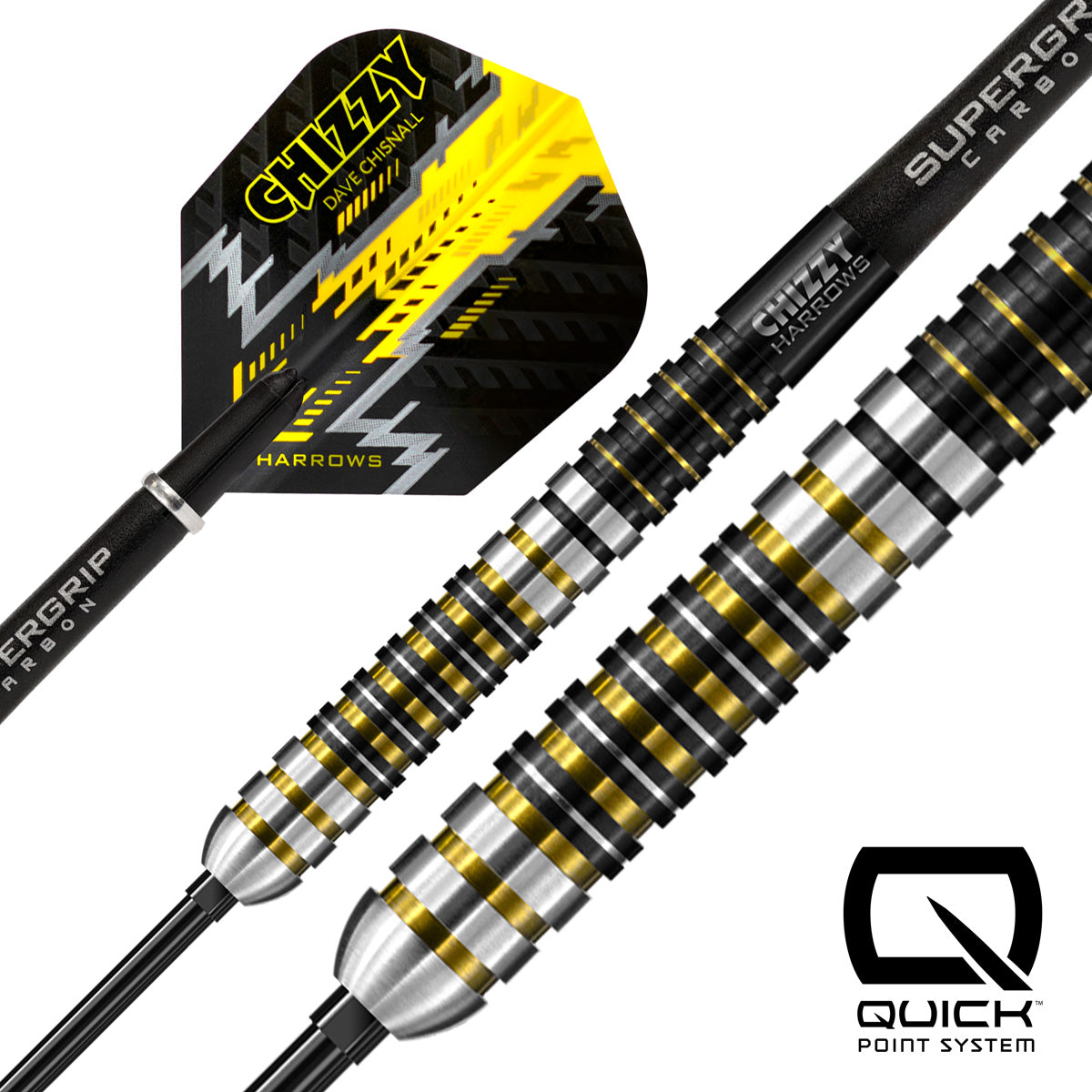 HARROWS - Dave Chisnall Chizzy Series 1 90% Tungsten QP Steel Tip Darts