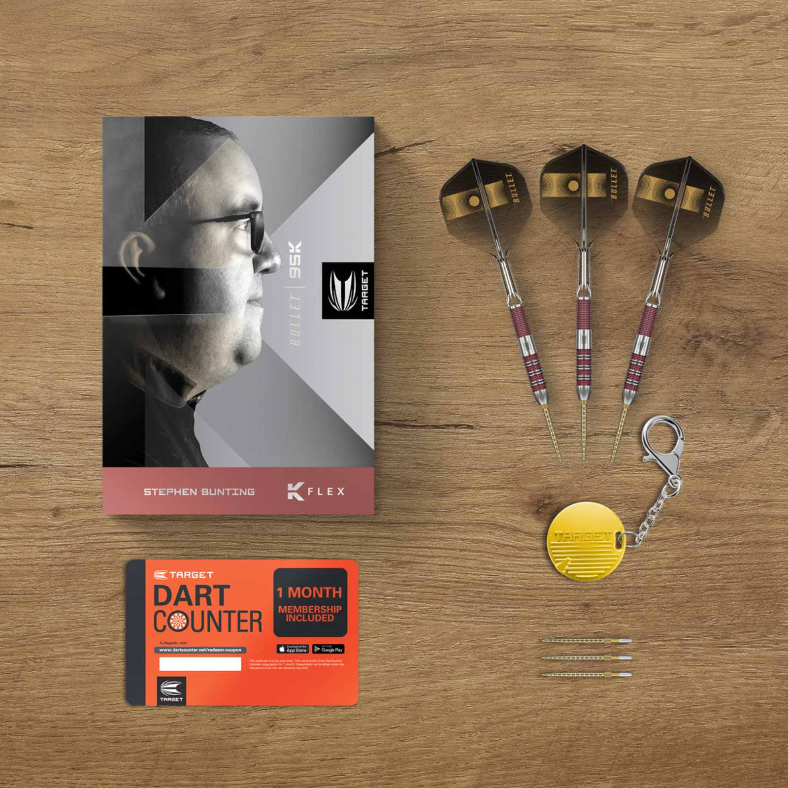 TARGET - Stephen Bunting 95K 95% Tungsten SP Steel Tip Darts