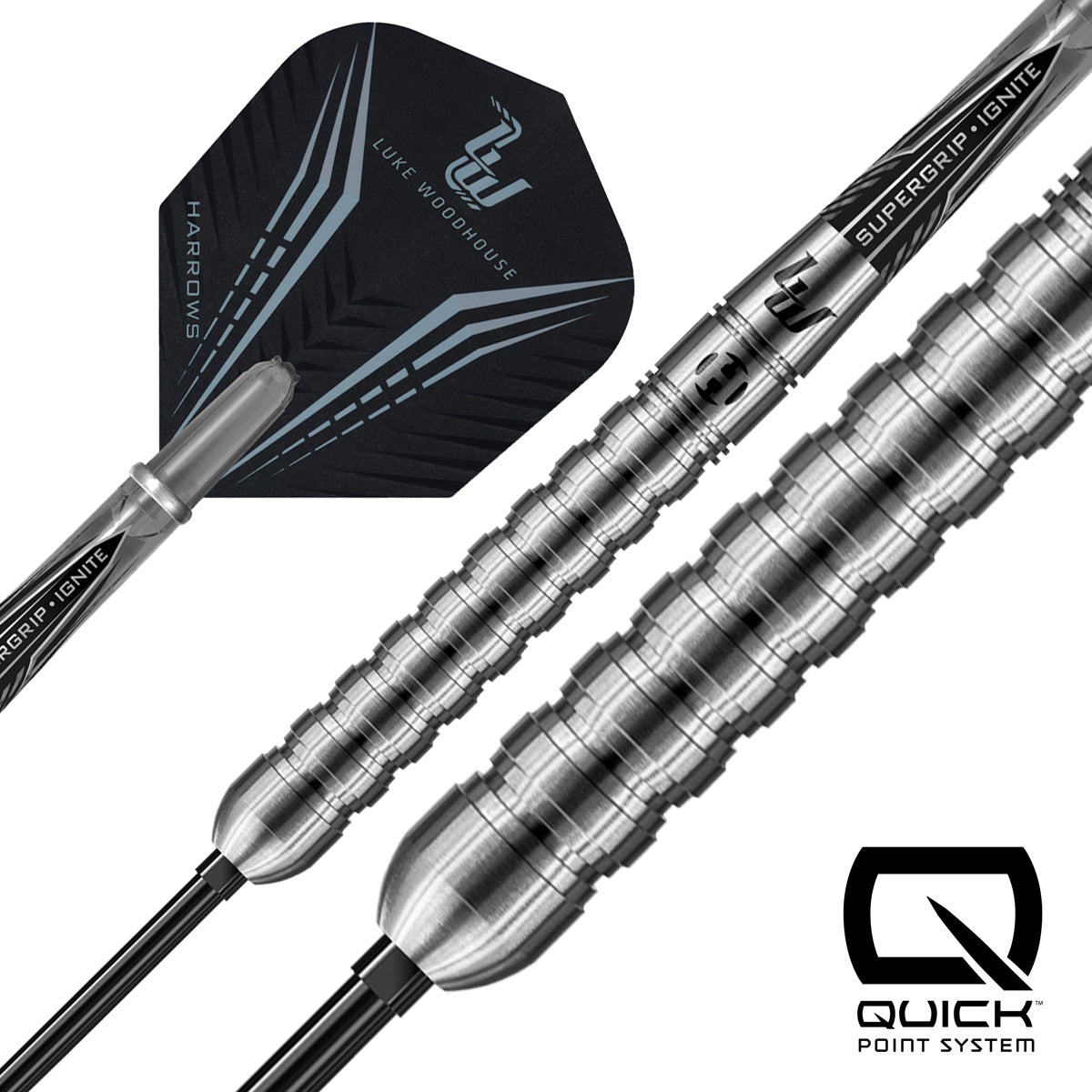 HARROWS - Luke Woodhouse Series 1 90% Tungsten QP Steel Tip Darts