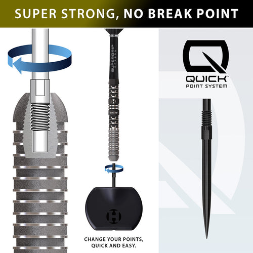HARROWS - Dave Chisnall Chizzy Series 4 90% Tungsten QP Steel Tip Darts