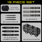 HARROWS - Dave Chisnall Chizzy Series 4 90% Tungsten QP Steel Tip Darts
