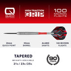 HARROWS - Damon Heta Series 1 Natural 90% Tungsten QP Steel Tip Darts