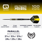 HARROWS - Dave Chisnall Chizzy Series 1 90% Tungsten QP Steel Tip Darts