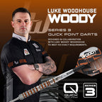 HARROWS - Luke Woodhouse Series 3 90% Tungsten QP Steel Tip Darts