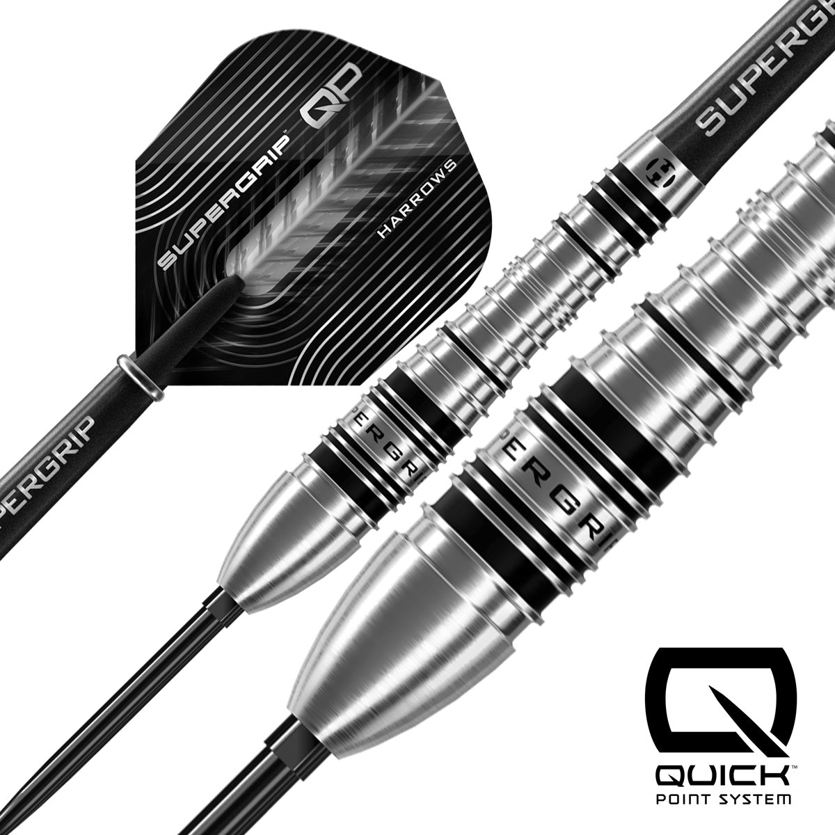 HARROWS - Supergrip Bomb 90% Tungsten QP Steel Tip Darts