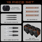 HARROWS - Luke Woodhouse Series 2 90% Tungsten QP Steel Tip Darts