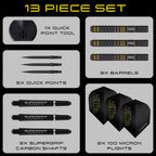 HARROWS - Dave Chisnall Chizzy Series 3 90% Tungsten QP Steel Tip Darts