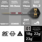 TARGET - Stephen Bunting 95K 95% Tungsten SP Steel Tip Darts