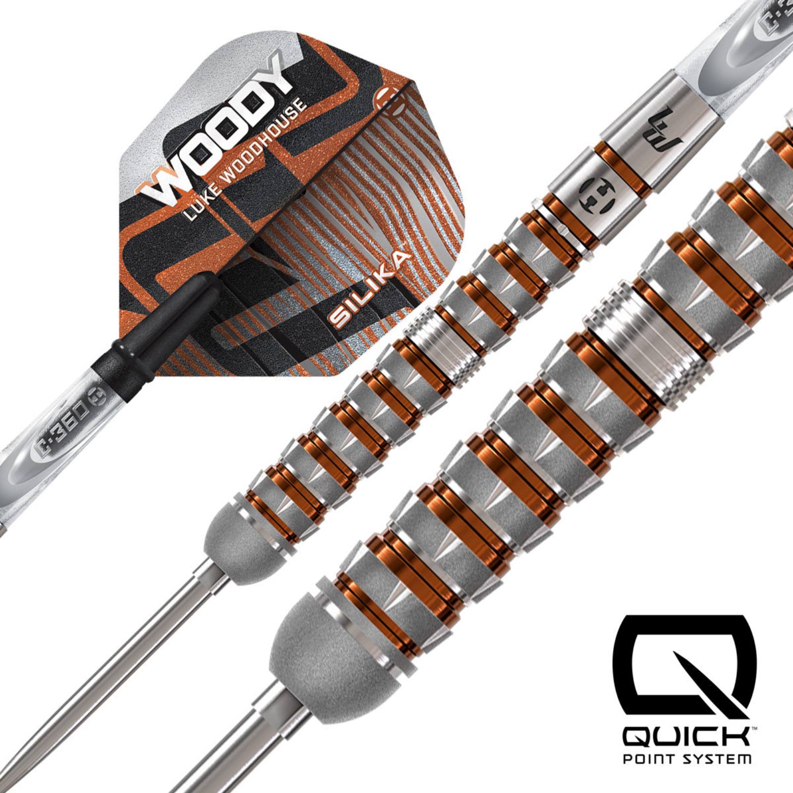 HARROWS - Luke Woodhouse Series 3 90% Tungsten QP Steel Tip Darts