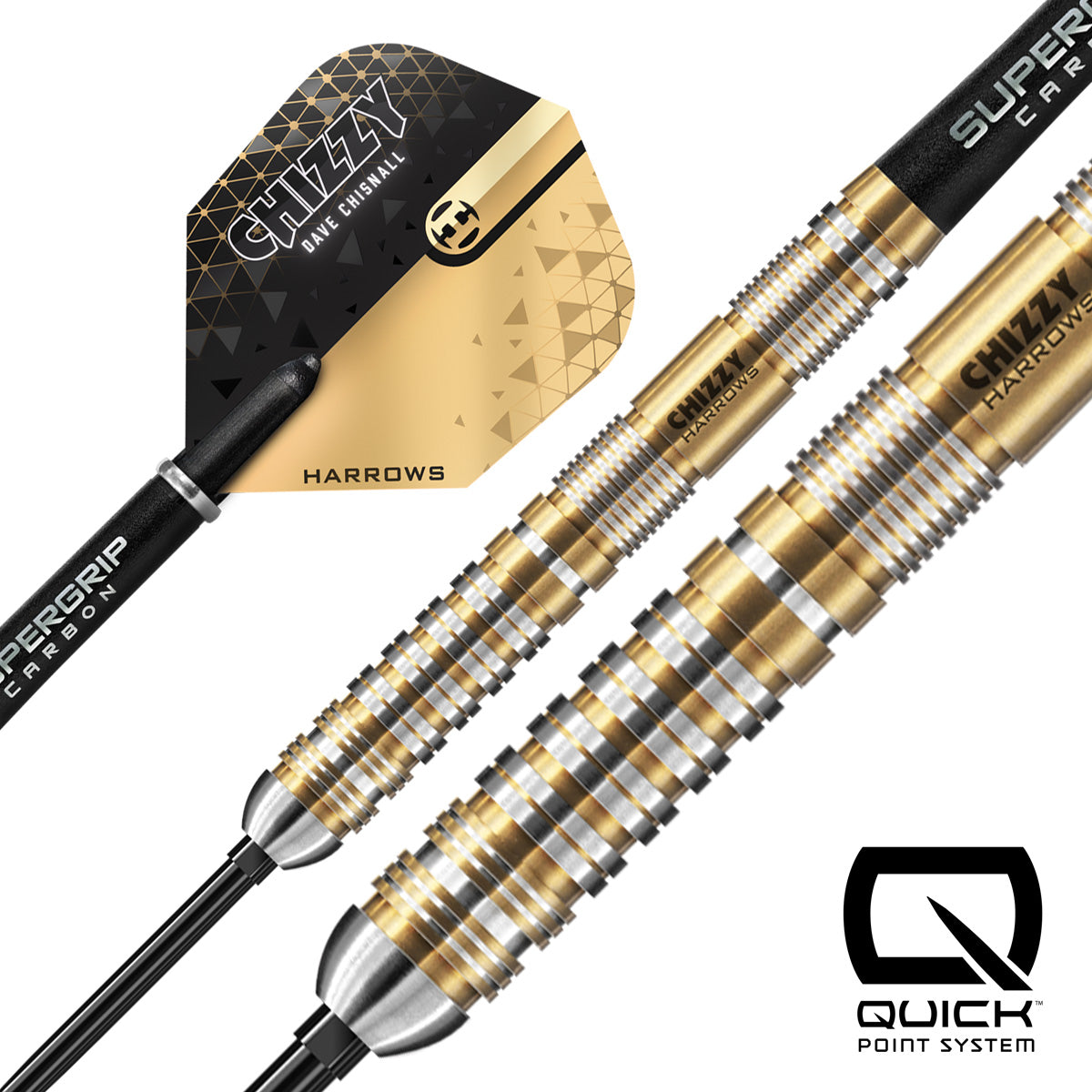 HARROWS - Dave Chisnall Chizzy Series 2 90% Tungsten QP Steel Tip Darts