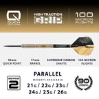 HARROWS - Dave Chisnall Chizzy Series 2 90% Tungsten QP Steel Tip Darts