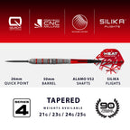 HARROWS - Damon Heta Series 4 90% Tungsten QP Steel Tip Darts