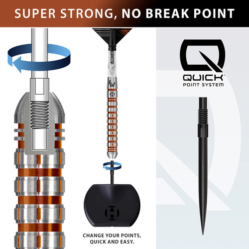 HARROWS - Luke Woodhouse Series 2 90% Tungsten QP Steel Tip Darts