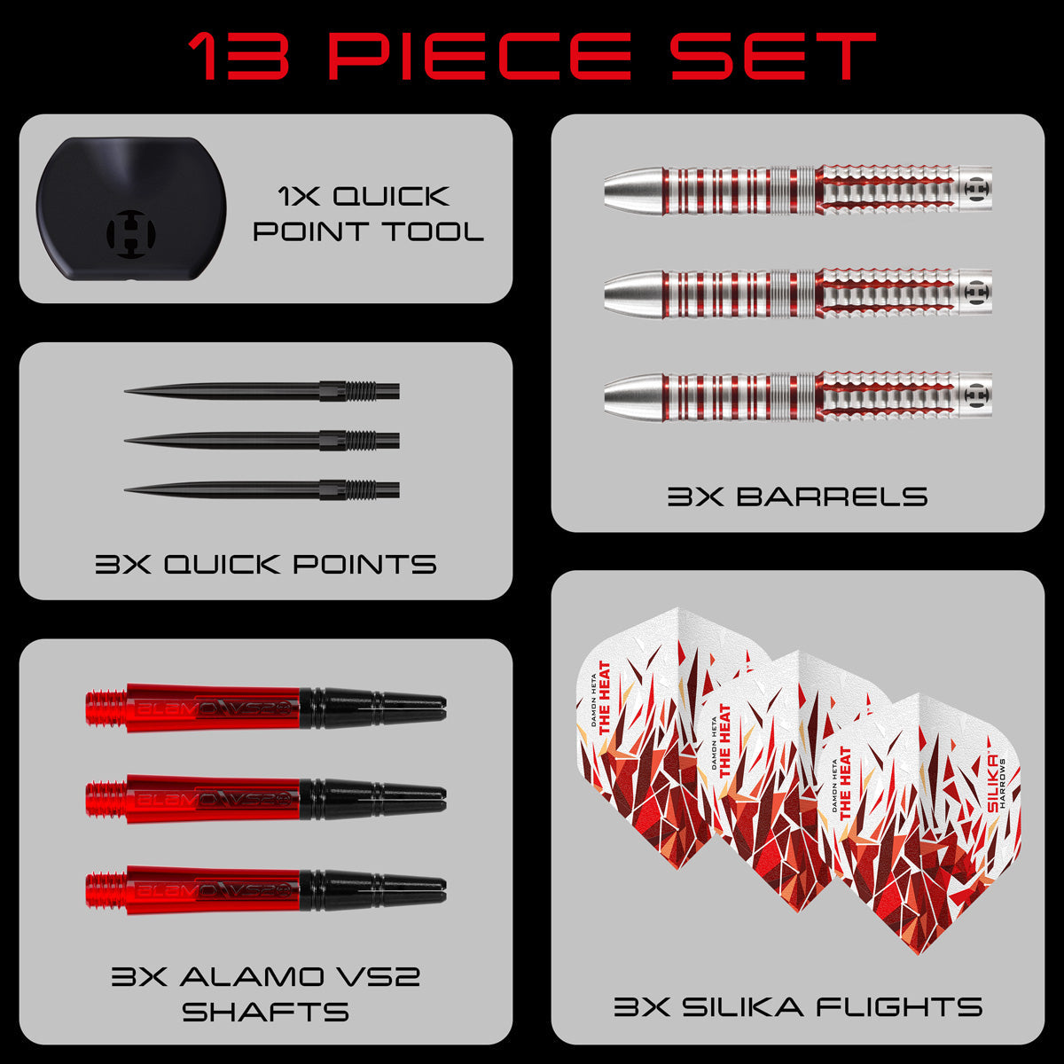HARROWS - Damon Heta Series 2 90% Tungsten QP Steel Tip Darts