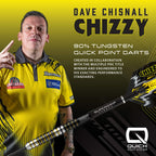 HARROWS - Dave Chisnall Chizzy Series 1 90% Tungsten QP Steel Tip Darts