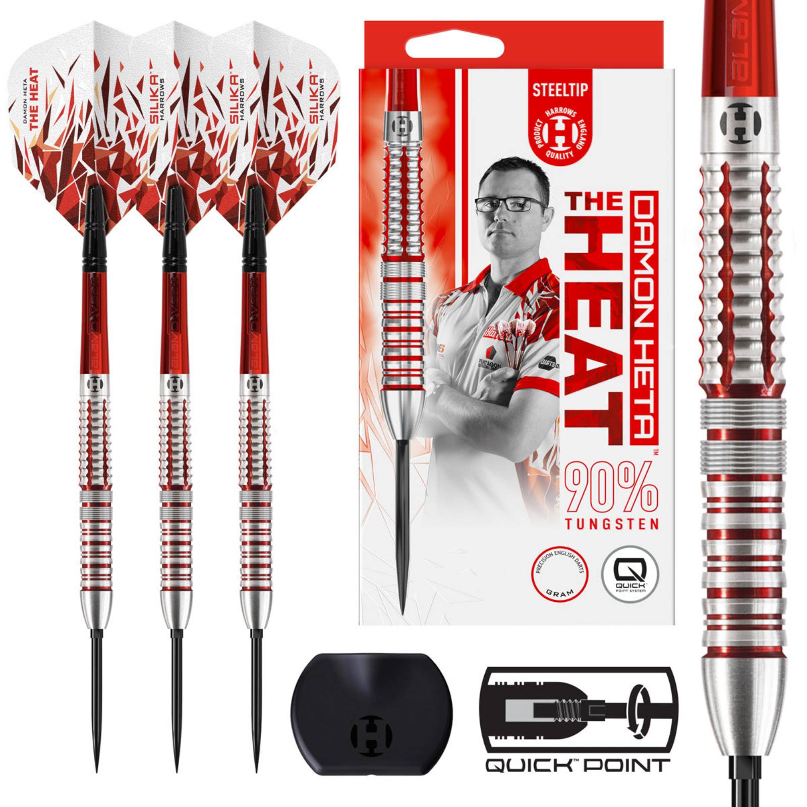 HARROWS - Damon Heta Series 2 90% Tungsten QP Steel Tip Darts
