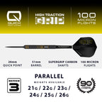 HARROWS - Dave Chisnall Chizzy Series 3 90% Tungsten QP Steel Tip Darts