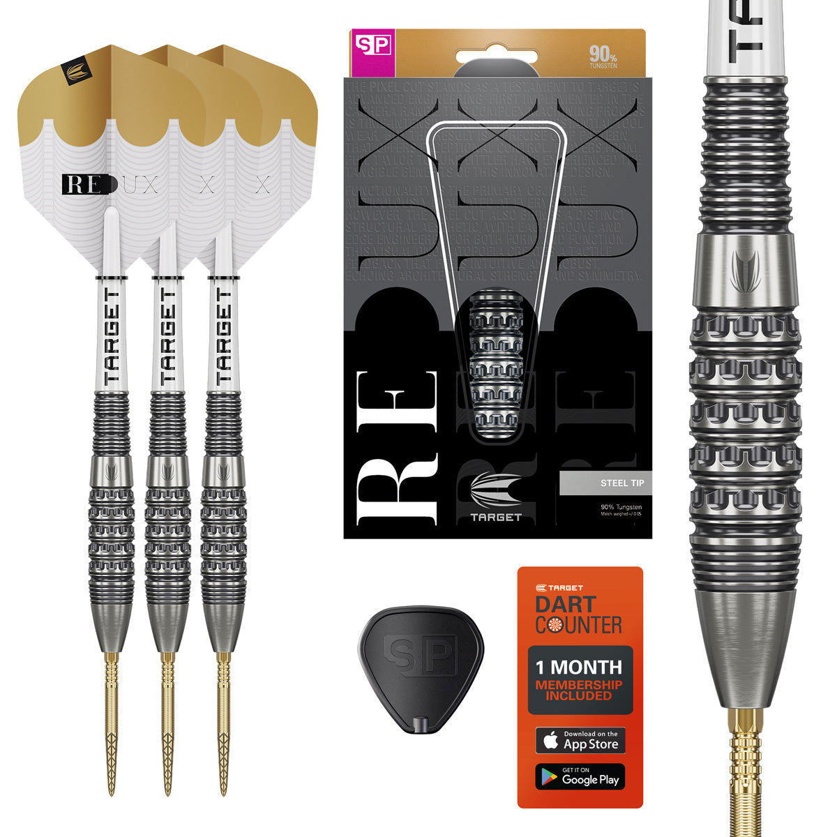 TARGET - Redux 02 90% Tungsten SP Steel Tip Darts