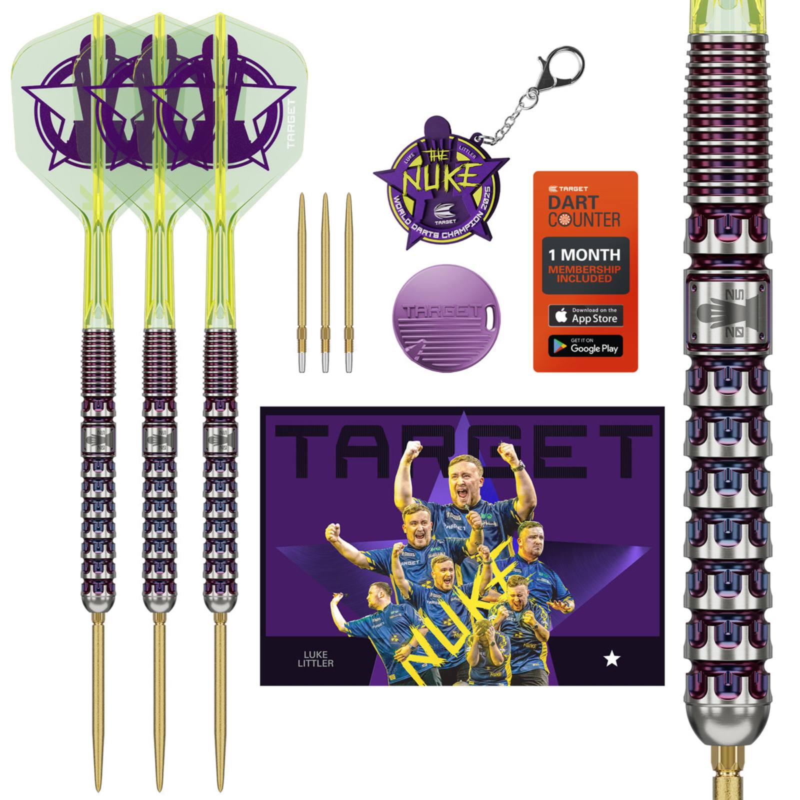 TARGET - Luke Littler World Champion 2025 Edition 90% Tungsten SP Steel Tip Darts