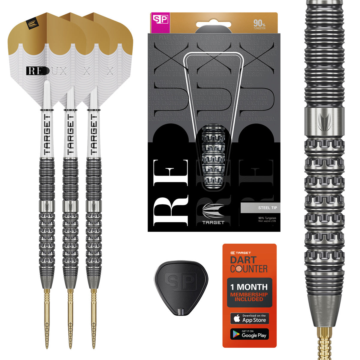TARGET - Redux 01 90% Tungsten SP Steel Tip Darts
