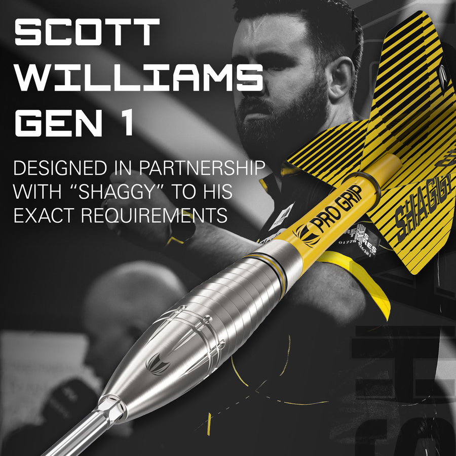 TARGET - Scott Williams G1 90% Tungsten SP Steel Tip Darts