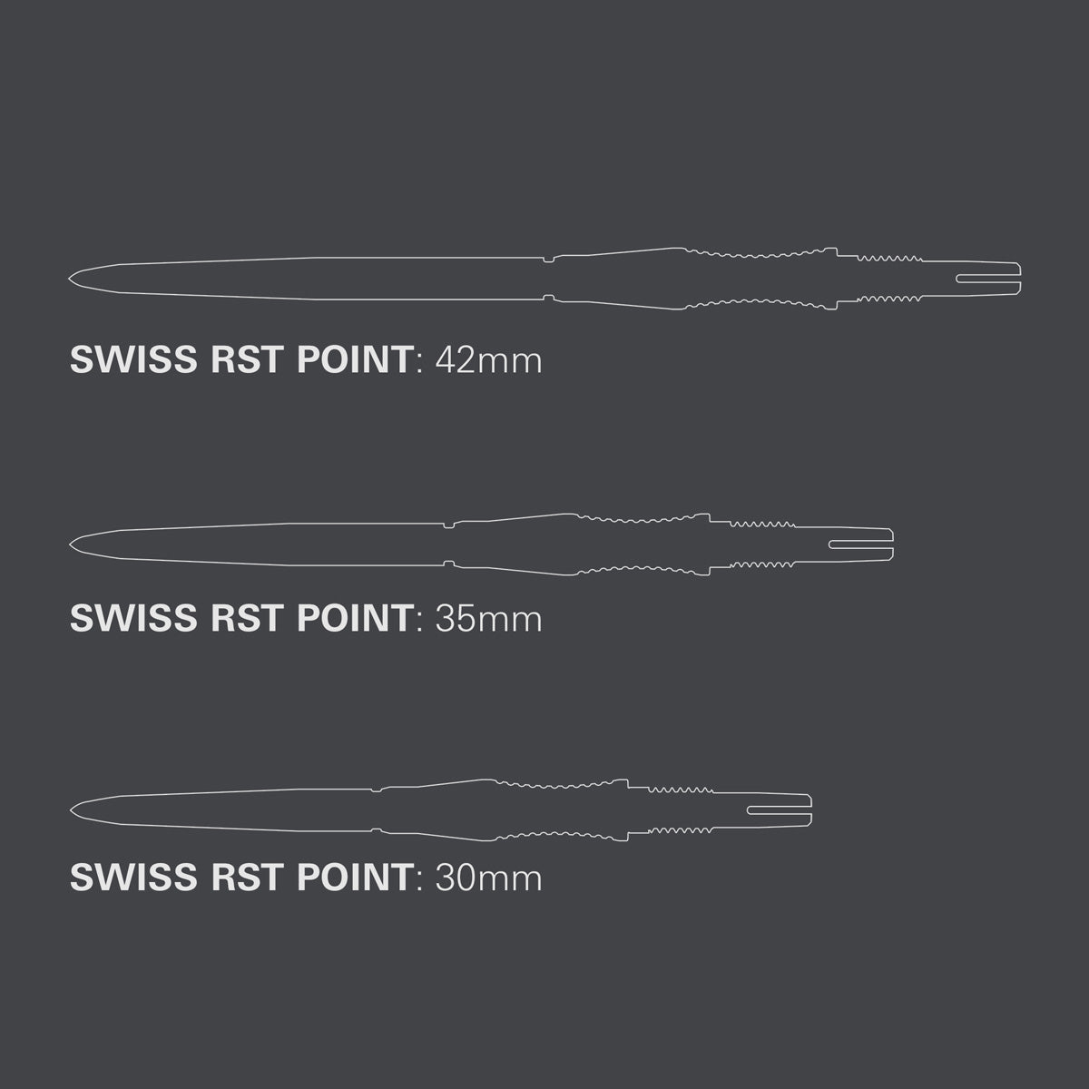 TARGET - Signature Swiss RST Dart Points