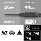 TARGET - Bolide Void 05 Swiss Point 90% Tungsten Steel Tip Darts