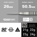 TARGET - EXO 02 90% Tungsten SP Steel Tip Darts