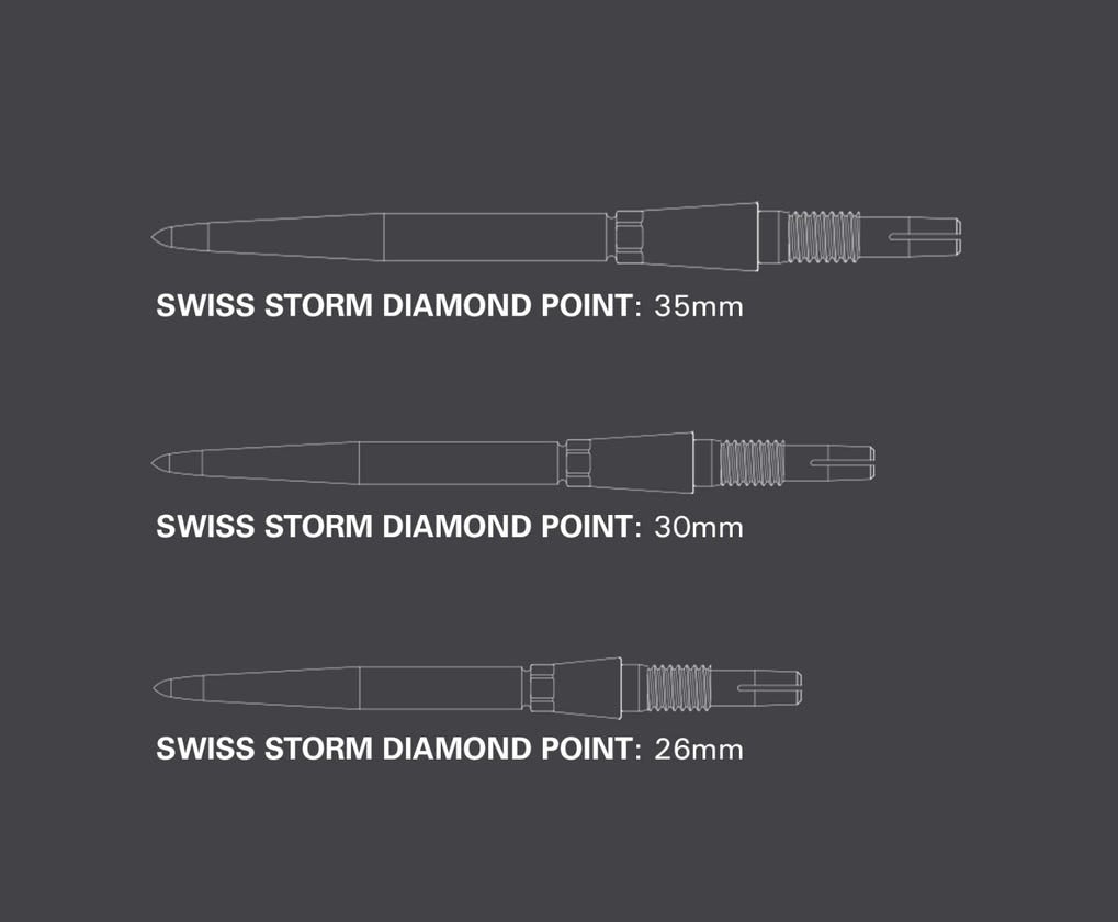 TARGET - Swiss Storm Diamond Replacement Dart Points