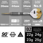 TARGET - Redux 02 90% Tungsten SP Steel Tip Darts