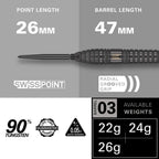 TARGET - Bolide Void 03 Swiss Point 90% Tungsten Steel Tip Darts