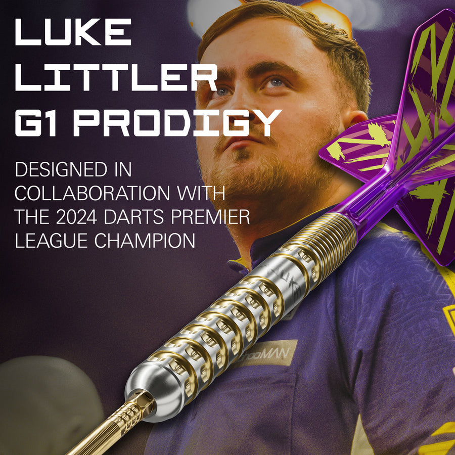 TARGET - Luke Littler G1 Prodigy 90% Tungsten SP Steel Tip Darts