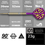 TARGET - Luke Littler G1 Prodigy 90% Tungsten SP Steel Tip Darts