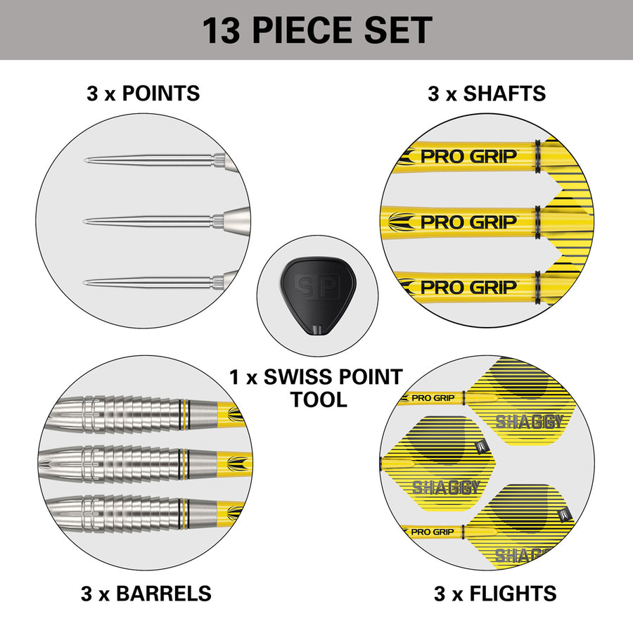 TARGET - Scott Williams G1 90% Tungsten SP Steel Tip Darts