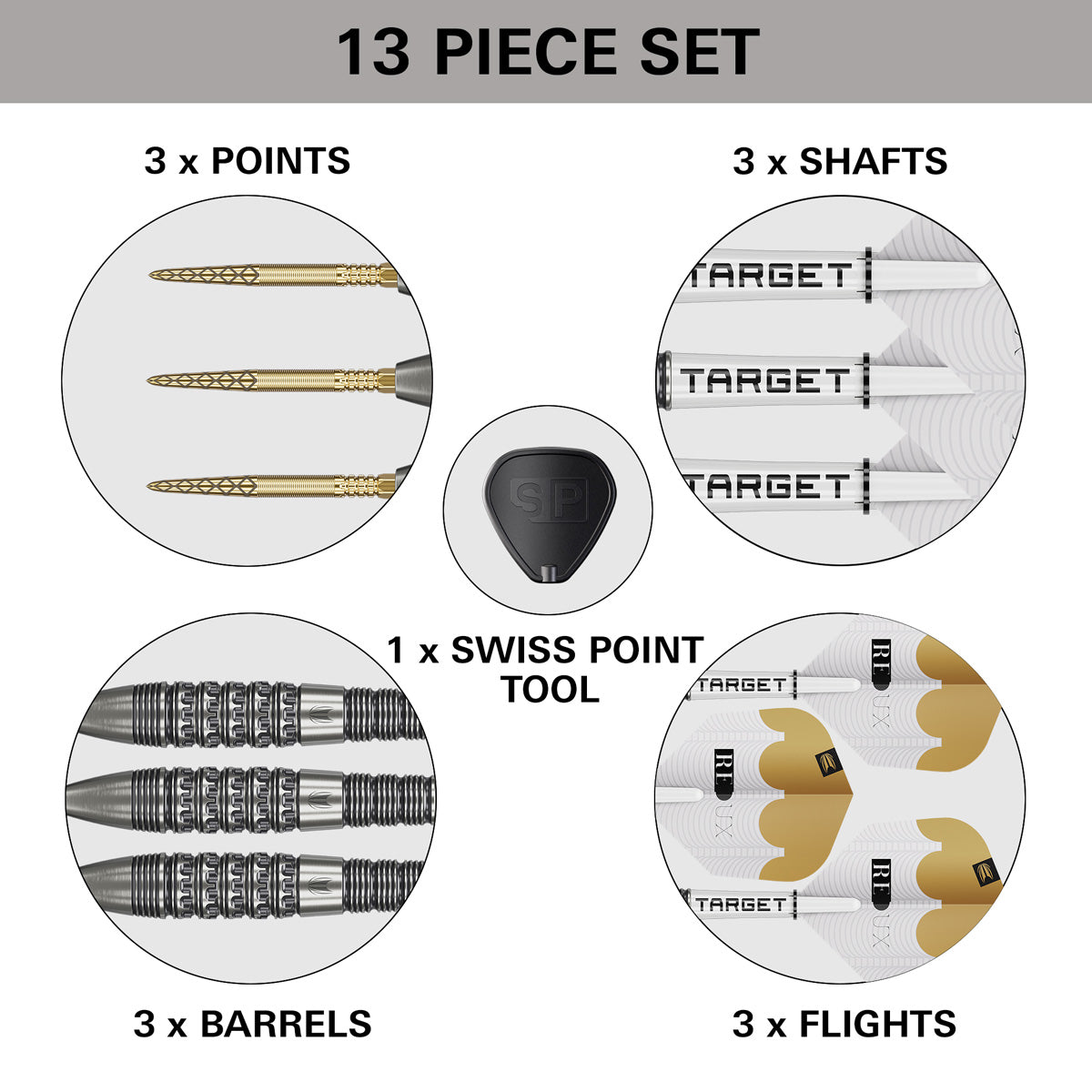 TARGET - Redux 02 90% Tungsten SP Steel Tip Darts
